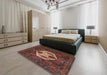 Machine Washable Traditional Brown Rug in a Bedroom, wshtr1226