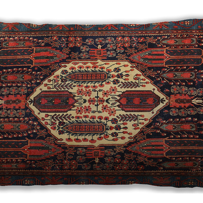 Traditional Classic Rectangular Brown Lumbar Throw Pillow, 13 inch by 19 inch, lbtr1226