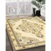 Machine Washable Traditional Sun Yellow Rug in a Family Room, wshtr1227