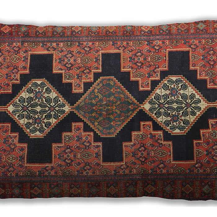 Traditional Classic Rectangular Rust Pink Lumbar Throw Pillow, 13 inch by 19 inch, lbtr1228
