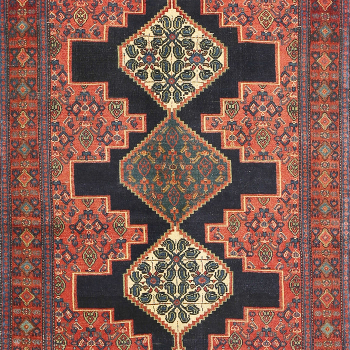 Machine Washable Traditional Rust Pink Rug, wshtr1228