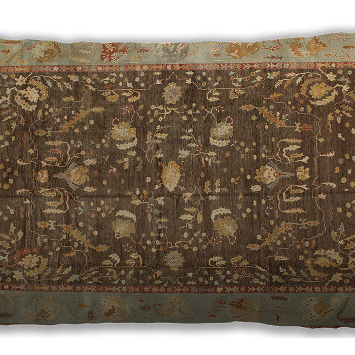 Traditional Classic Rectangular Saddle Brown Lumbar Throw Pillow, 13 inch by 19 inch, lbtr122