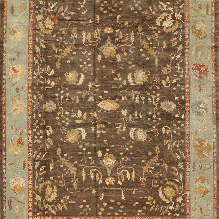 Traditional Saddle Brown Persian Rug, tr122