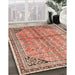 Machine Washable Traditional Fire Brick Red Rug in a Family Room, wshtr1230