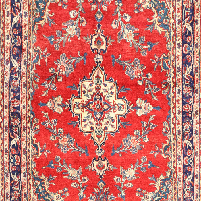 Traditional Light French Beige Brown Medallion Rug, tr1231