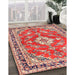 Machine Washable Traditional Light French Beige Brown Rug in a Family Room, wshtr1231