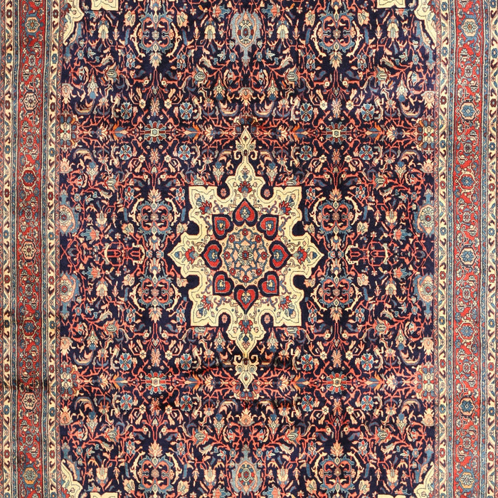 Traditional Camel Brown Medallion Rug, tr1232