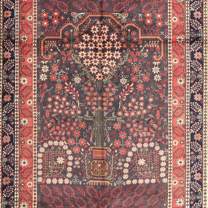 Traditional Brown Red Persian Rug, tr1233
