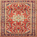 Square Traditional Sand Brown Persian Rug, tr1234