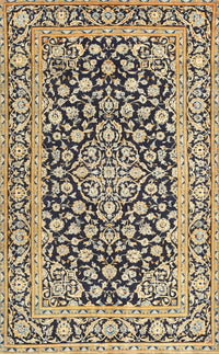 Machine Washable Traditional Brown Gold Rug, wshtr1239