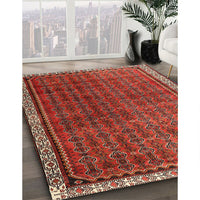 Traditional Rust Pink Persian Rug, tr1240