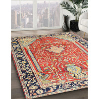 Traditional Brown Medallion Rug, tr1242