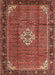 Traditional Rust Pink Persian Rug, tr1246