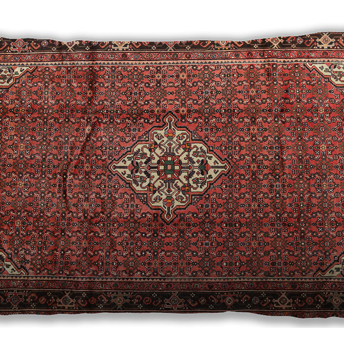 Traditional Classic Rectangular Rust Pink Lumbar Throw Pillow, 13 inch by 19 inch, lbtr1246