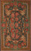 Traditional Sienna Brown Animal Rug, tr124