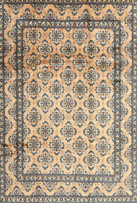 Machine Washable Traditional Brown Rug, wshtr1253