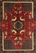 Machine Washable Traditional Red Brown Rug, wshtr1254