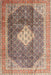 Machine Washable Traditional Chestnut Brown Rug, wshtr1255