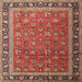 Square Traditional Brown Persian Rug, tr1258
