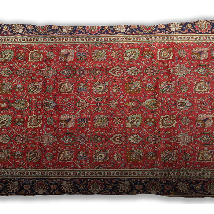 Traditional Classic Rectangular Peru Brown Lumbar Throw Pillow, 13 inch by 19 inch, lbtr1258