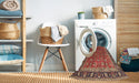 Machine Washable Traditional Peru Brown Rug in a Washing Machine, wshtr1258