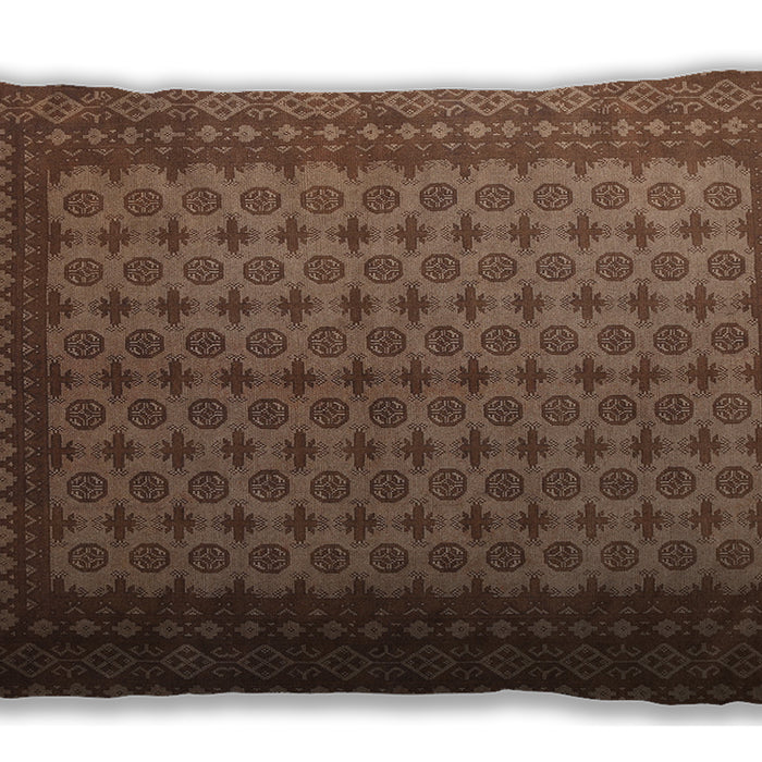 Traditional Classic Rectangular Dark Sienna Brown Lumbar Throw Pillow, 13 inch by 19 inch, lbtr1259
