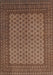 Traditional Dark Sienna Brown Persian Rug, tr1259