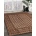 Machine Washable Traditional Dark Sienna Brown Rug in a Family Room, wshtr1259