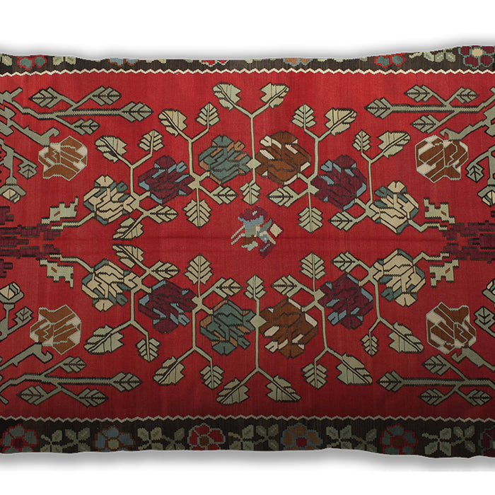 Traditional Classic Rectangular Brown Lumbar Throw Pillow, 13 inch by 19 inch, lbtr125
