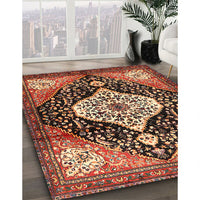 Traditional Saffron Red Persian Rug, tr1261