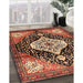 Machine Washable Traditional Saffron Red Rug in a Family Room, wshtr1261