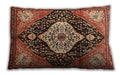 Traditional Classic Rectangular Saffron Red Lumbar Throw Pillow, 13 inch by 19 inch, lbtr1261