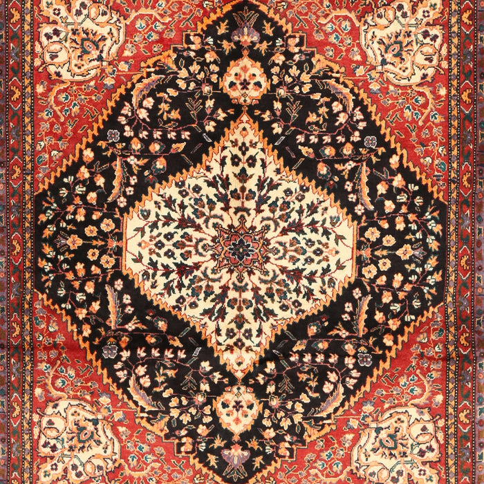 Traditional Saffron Red Persian Rug, tr1261
