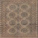 Square Traditional Brown Persian Rug, tr1262