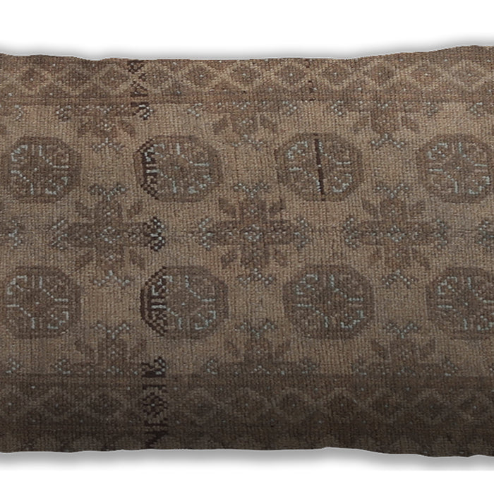 Traditional Classic Rectangular Brown Lumbar Throw Pillow, 13 inch by 19 inch, lbtr1262