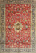 Machine Washable Traditional Fire Brick Red Rug, wshtr1265