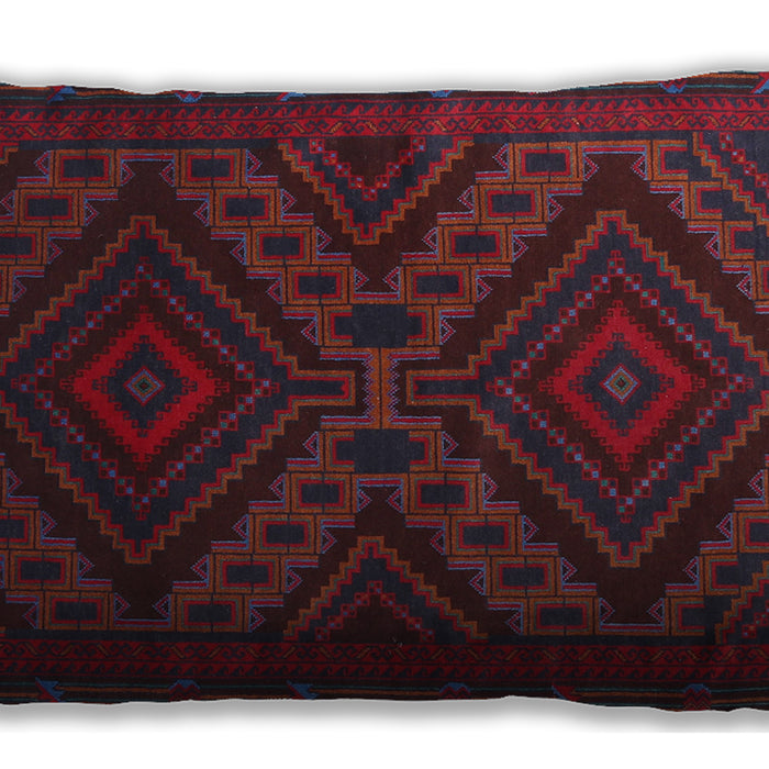Traditional Classic Rectangular Purple Lumbar Throw Pillow, 13 inch by 19 inch, lbtr1267