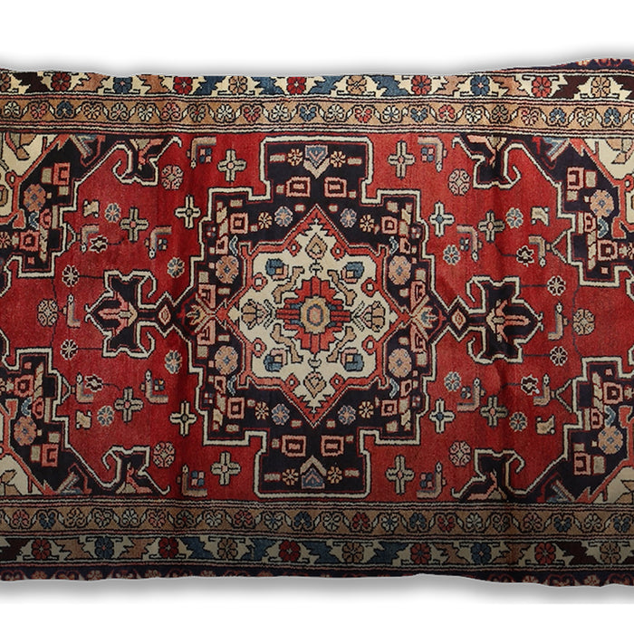 Traditional Classic Rectangular Saffron Red Lumbar Throw Pillow, 13 inch by 19 inch, lbtr1268
