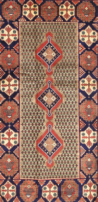 Machine Washable Traditional Sand Brown Rug, wshtr1269