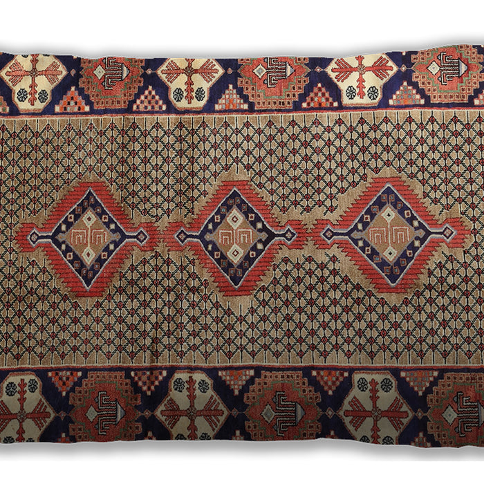 Traditional Classic Rectangular Brown Sand Brown Lumbar Throw Pillow, 13 inch by 19 inch, lbtr1269