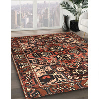 Traditional Orange Brown Persian Rug, tr1272