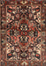 Traditional Orange Brown Persian Rug, tr1272