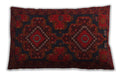 Traditional Classic Rectangular Tomato Red Lumbar Throw Pillow, 13 inch by 19 inch, lbtr1273