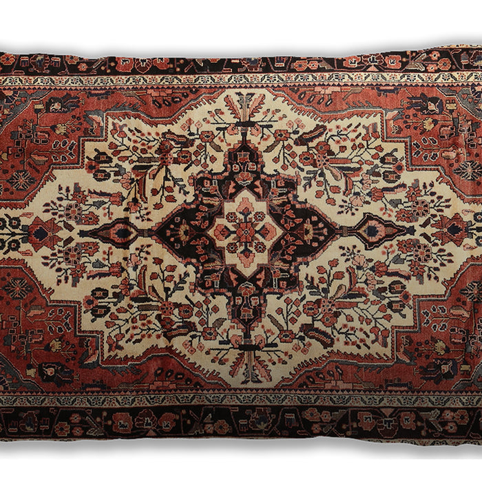 Traditional Classic Rectangular Brown Sand Brown Lumbar Throw Pillow, 13 inch by 19 inch, lbtr1274