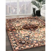 Traditional Red Brown Persian Rug, tr1276