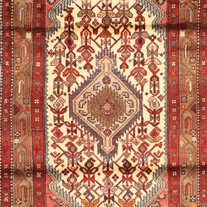 Machine Washable Traditional Sand Brown Rug, wshtr1277