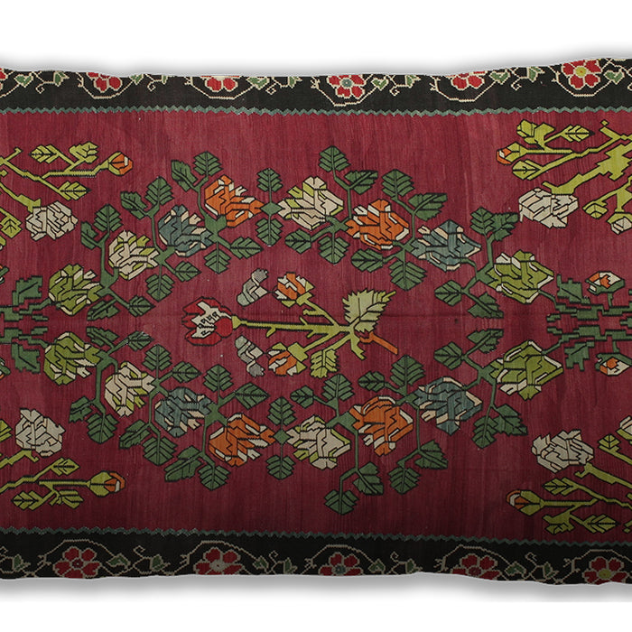 Traditional Classic Rectangular Dark Moccasin Green Lumbar Throw Pillow, 13 inch by 19 inch, lbtr127