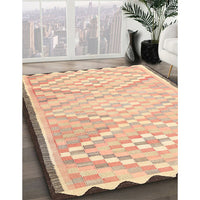 Traditional Brown Gold Southwestern Rug, tr1280