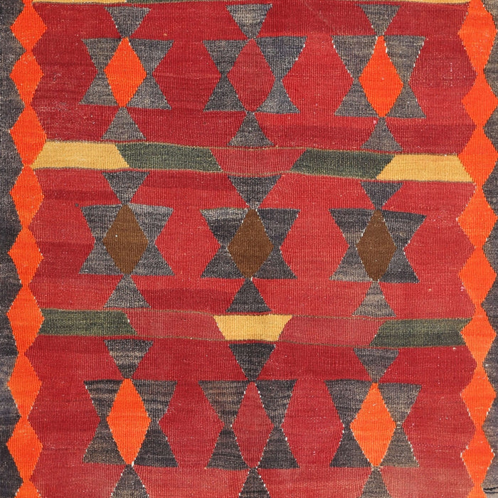 Machine Washable Traditional Red Rug, wshtr1282