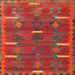 Square Traditional Red Southwestern Rug, tr1282